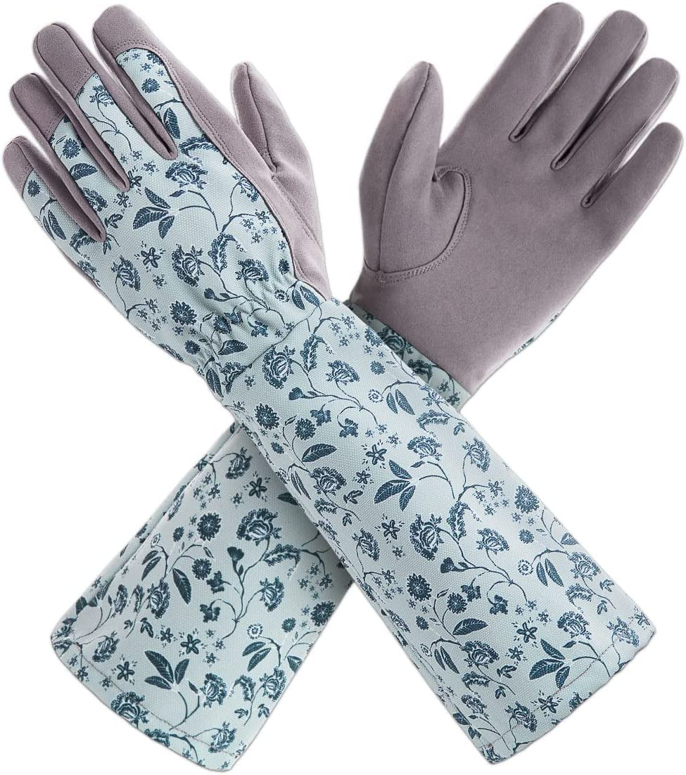 Gardening Gloves for Women Long Sleeve, Light Protective Gloves for Yard and Outdoor Work, Best Garden Gifts for Gardener