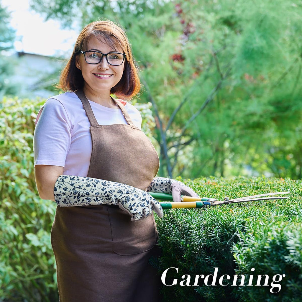 Gardening Gloves for Women Long Sleeve, Light Protective Gloves for Yard and Outdoor Work, Best Garden Gifts for Gardener